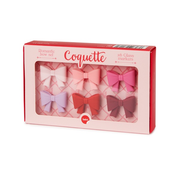 BALVI Segna bicchieri Coquette colori assortiti