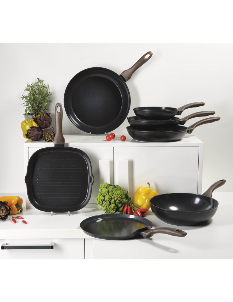 BRANDANI BISTECCHIERA FORGIATA SHUTTLE ANTIADERENTE CERAMICA-ALLUMINIO