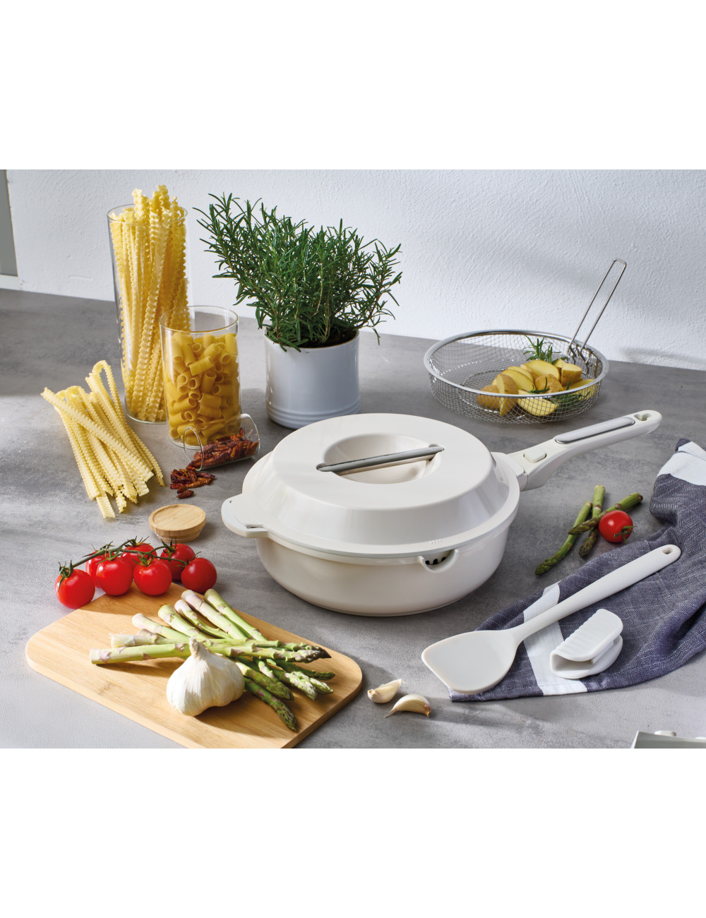 BRANDANI PADELLA PANDORA TUTTOFARE 10 IN 1 ALLUMINIO E CERAMICA ANTIADERENTE