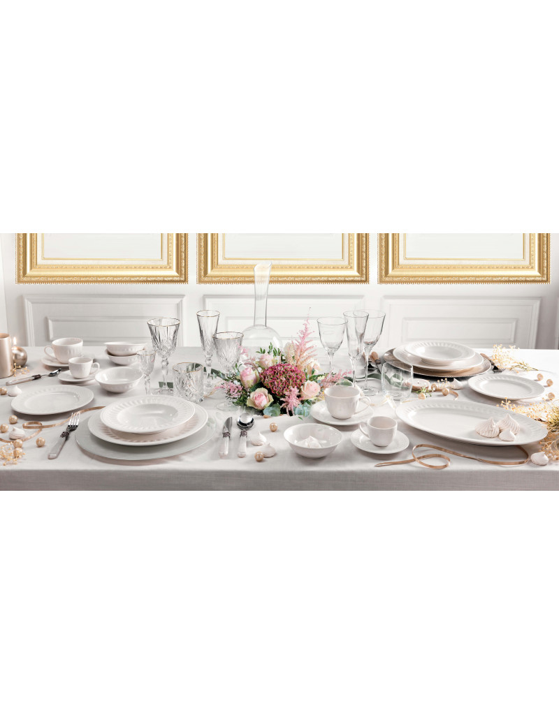BRANDANI TAVOLA 18 PZ SENZATEMPO NEW BONE CHINA BRANDANI TAVOLA 18 PZ SENZATEMPO NEW BONE CHINA
