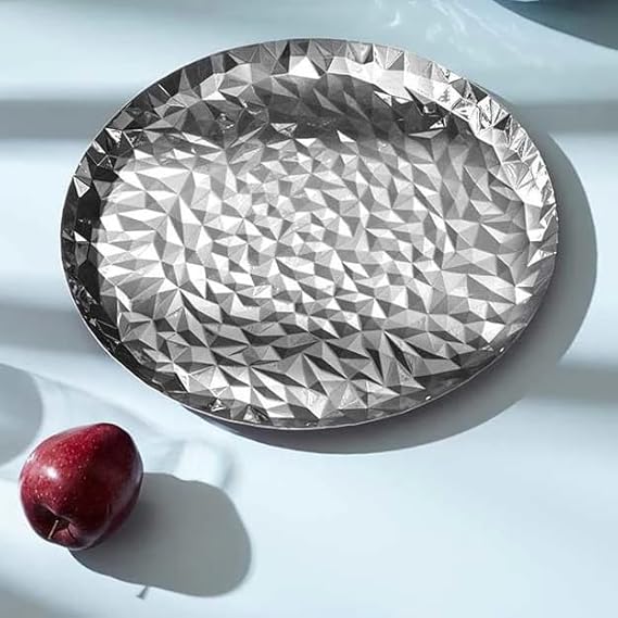 ALESSI Joy n. 3 Vassoio rotondo centrotavola acciaio