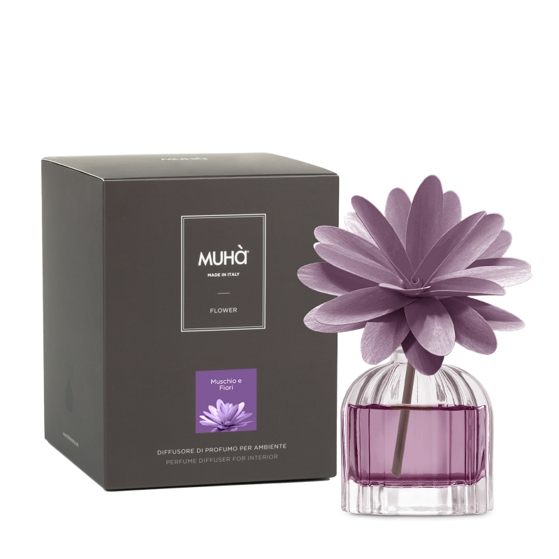 Muhà PROFUMATORE D’AMBIENTE FLOWER DIFFUSER MUSCHIO E FIORI 60 ML