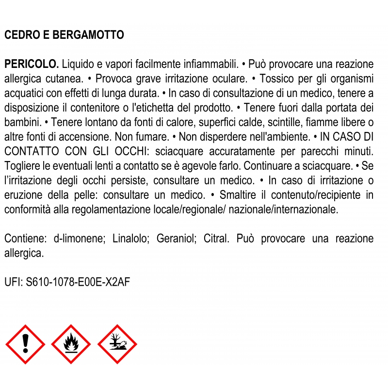 Muhà PROFUMATORE D’AMBIENTE FLOWER DIFFUSER CEDRO E BERGAMOTTO 60 ML