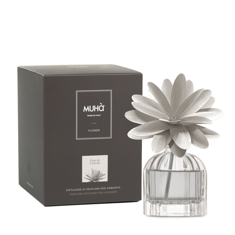 Muhà PROFUMATORE D’AMBIENTE FLOWER DIFFUSER FIORI DI COTONE 60 ML H609 Muhà PROFUMATORE D’AMBIENTE FLOWER DIFFUSER FIORI DI COTONE 60 ML H609