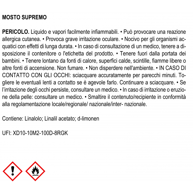 Muhà PROFUMATORE D’AMBIENTE FLOWER DIFFUSER MOSTO SUPREMO 30 ML