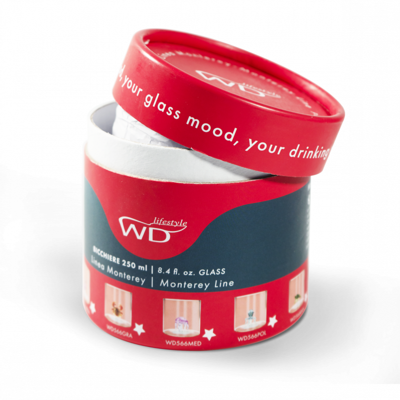 WD LIFESTYLE Bicchiere in vetro borosilicato 250 ml Decoro Tartaruga