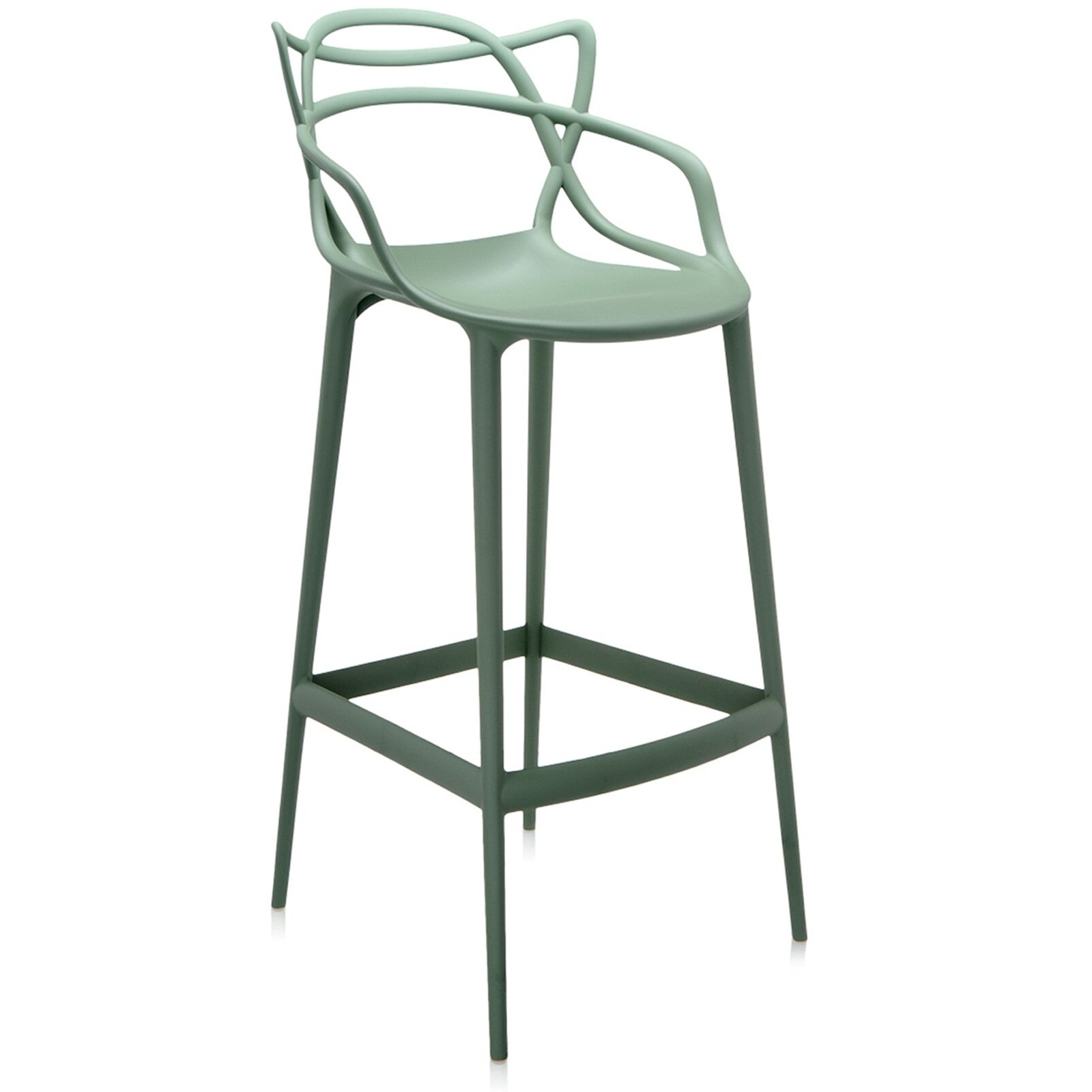 KARTELL Sgabello Masters Stool verde salvia