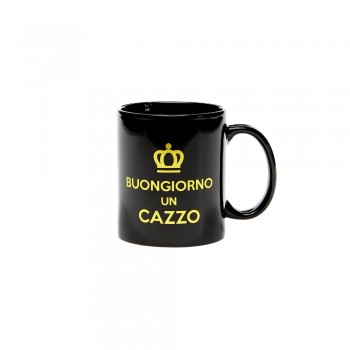 40 PIU&rsquo; FORTY MUG TAZZA CON MANICO NERO CERAMICA "BUONGIORNO UN C......"