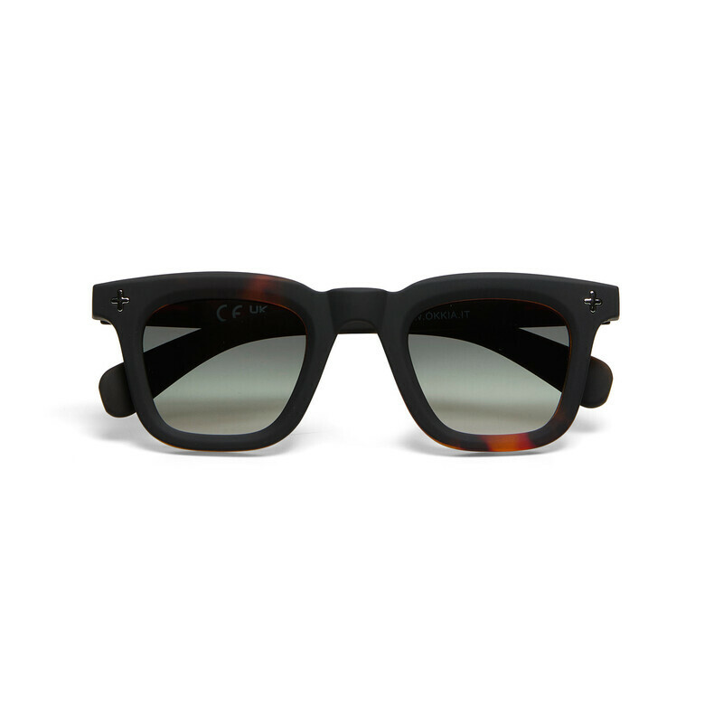 40 PIU’ FORTY OCCHIALE DA SOLE OKKIA PREMONTATO MOD.FIRENZE HAVANA NERO LENTI VERDE 40 PIU’ FORTY OCCHIALE DA SOLE OKKIA PREMONTATO MOD.FIRENZE HAVANA NERO LENTI VERDE