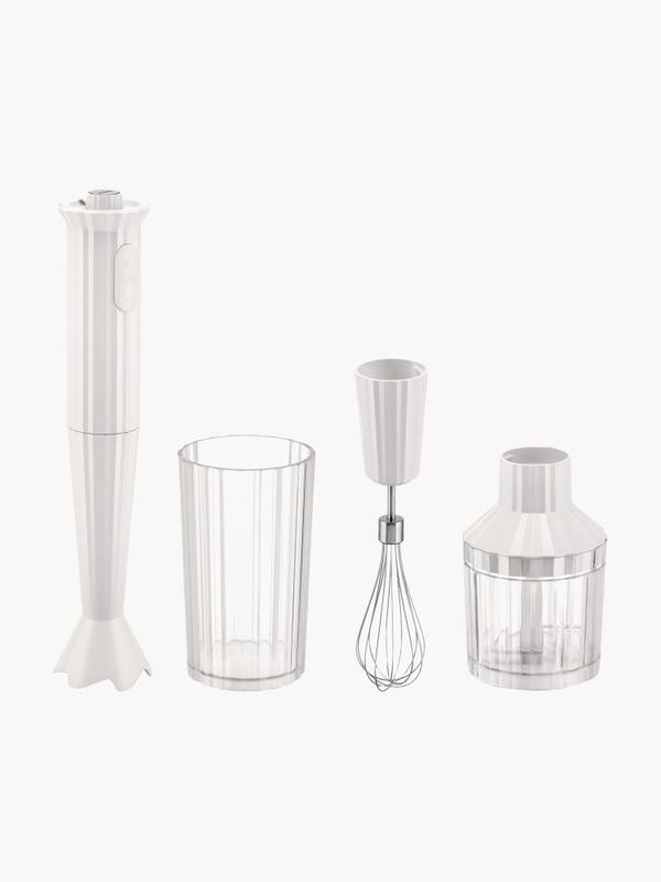 ALESSI  Frullatore Elettrico Plisse Immersione BIANCO