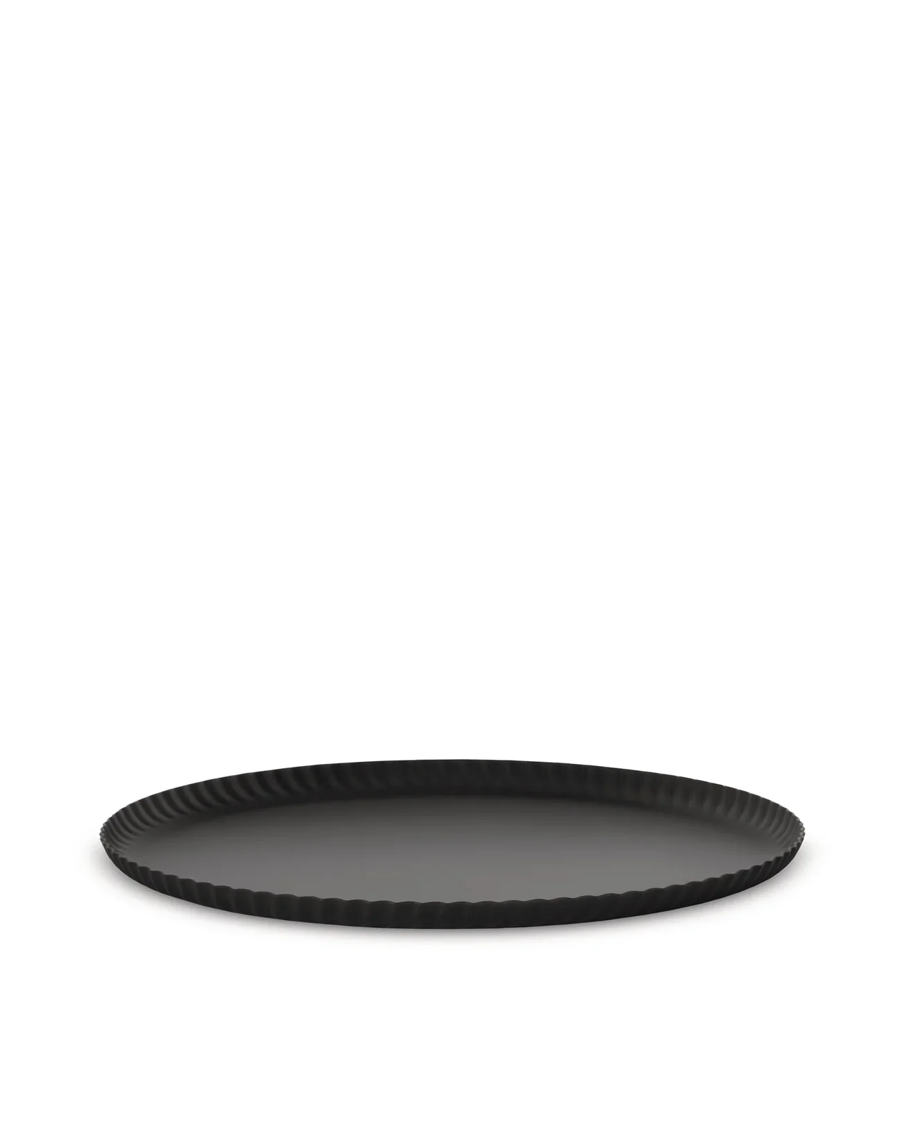 ALESSI  VASSOIO PLEATS ROTONDO NERO CM 31