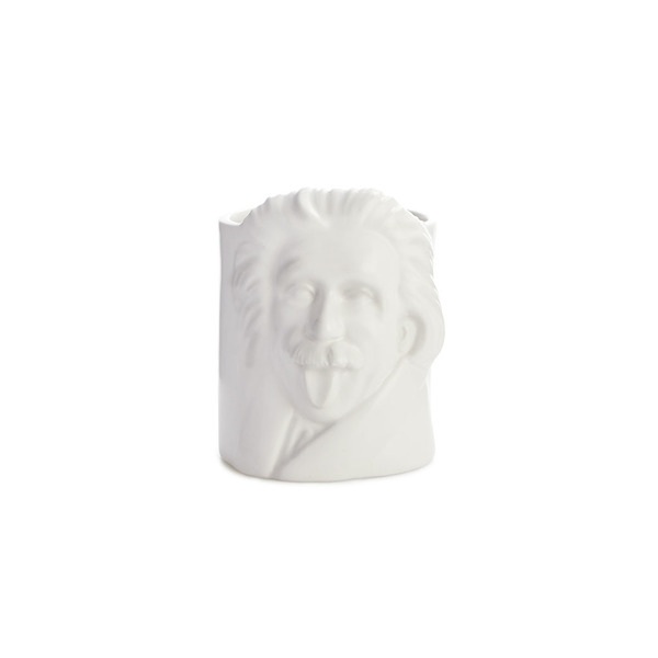 BALVI  Porta matite Albert Einstein bianco