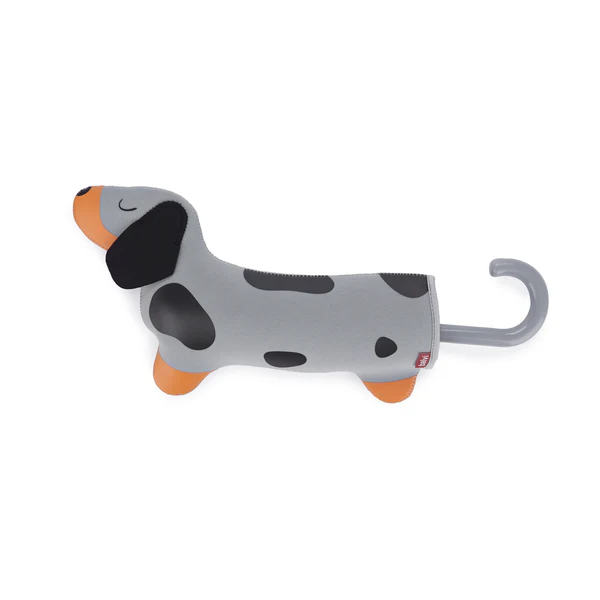 BALVI Ombrello Teckel cane grigio con custodia nylon