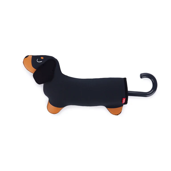 BALVI Ombrello Teckel cane nero con custodia nylon