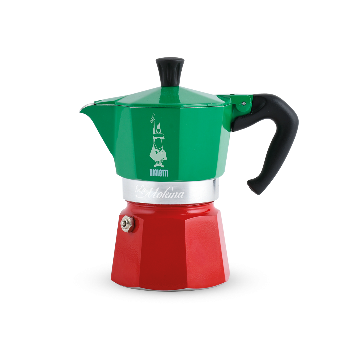 Bialetti La Mokina tricolore Caffettiera 1 tazza