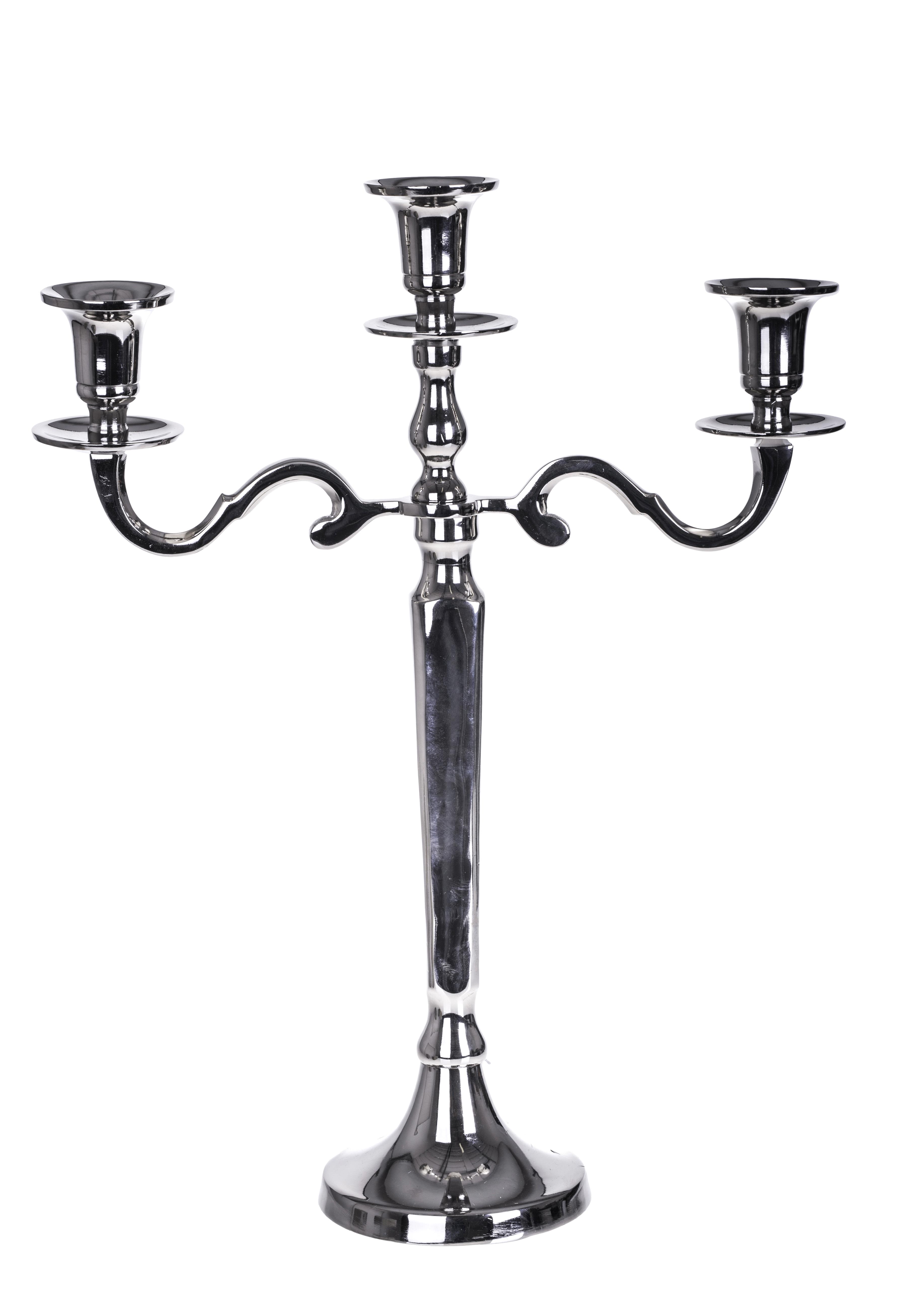 Bianchi Dino Decorazione Natalizia Porta Candela candelabro Tre braccia h41 cm