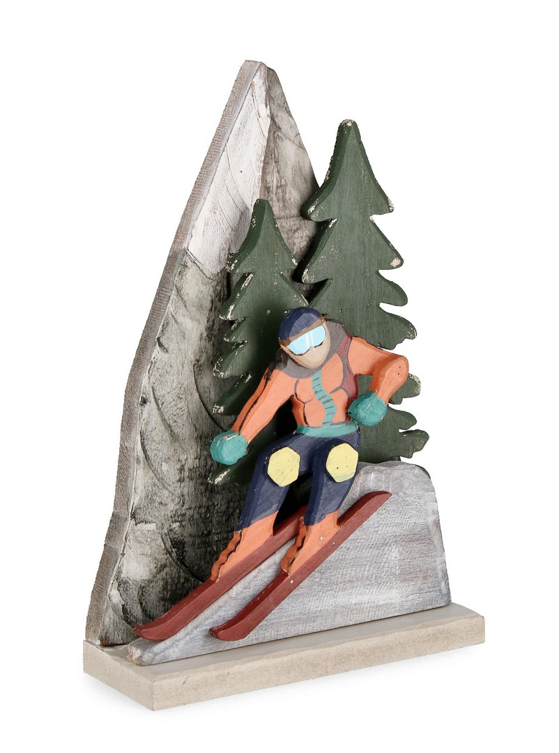 BIZZOTTO DECORAZIONE ALPBACH SCIATORE C-PINO H29 BIZZOTTO DECORAZIONE ALPBACH SCIATORE C-PINO H29