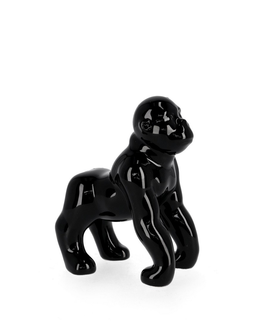 BIZZOTTO DECORAZIONE GORILLA MOWGLI PICCOLO NERO H 14