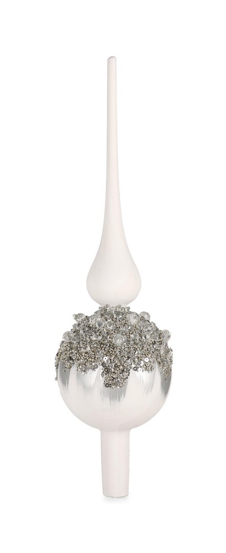 Bizzotto Decorazione Natalizia PUNTALE VT GLEEFUL BIANCO H30 Bizzotto Decorazione Natalizia PUNTALE VT GLEEFUL BIANCO H30