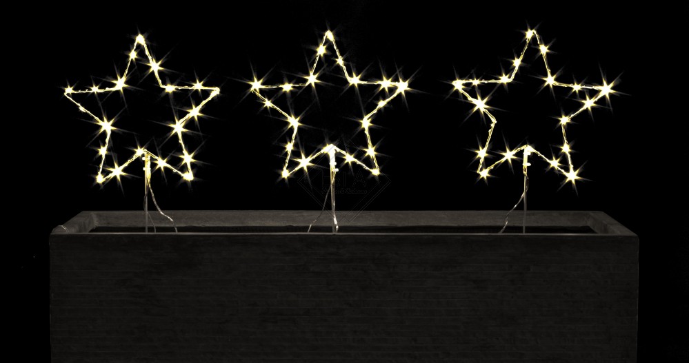 BIZZOTTO Decorazioni Natalizia 3F Stella Bianca 60 Microled Classic