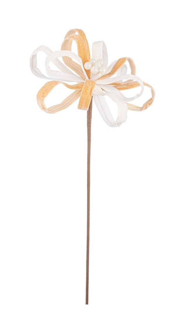 BIZZOTTO FIORE POINSETTIA ERTEMIOS AVORIO-OCRA 25X50H