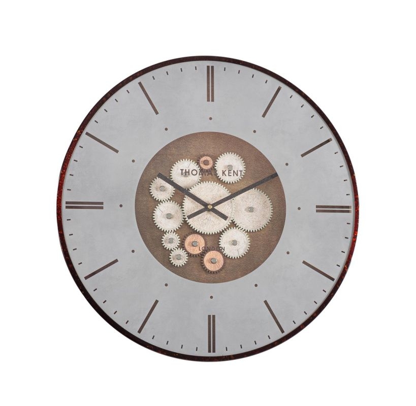 BIZZOTTO OROLOGIO PARETE INDUSTRY GRIGIO E MARRONE 050 DIAM.53 CM BIZZOTTO OROLOGIO PARETE INDUSTRY GRIGIO E MARRONE 050 DIAM.53 CM