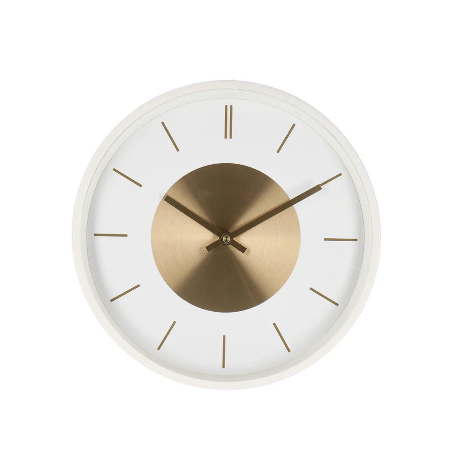 BIZZOTTO OROLOGIO PARETE JORDY BIANCO-ORO DIAM.30 CM