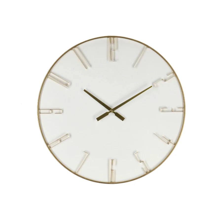 BIZZOTTO OROLOGIO PARETE PIERRE BIANCO-ORO DAM 60 CM BIZZOTTO OROLOGIO PARETE PIERRE BIANCO-ORO DAM 60 CM