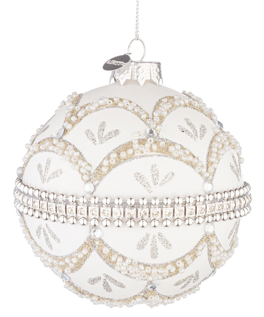 BIZZOTTO PALLA SFERA VETRO BELOVED BIANCO D100 BIZZOTTO PALLA SFERA VETRO BELOVED BIANCO D100