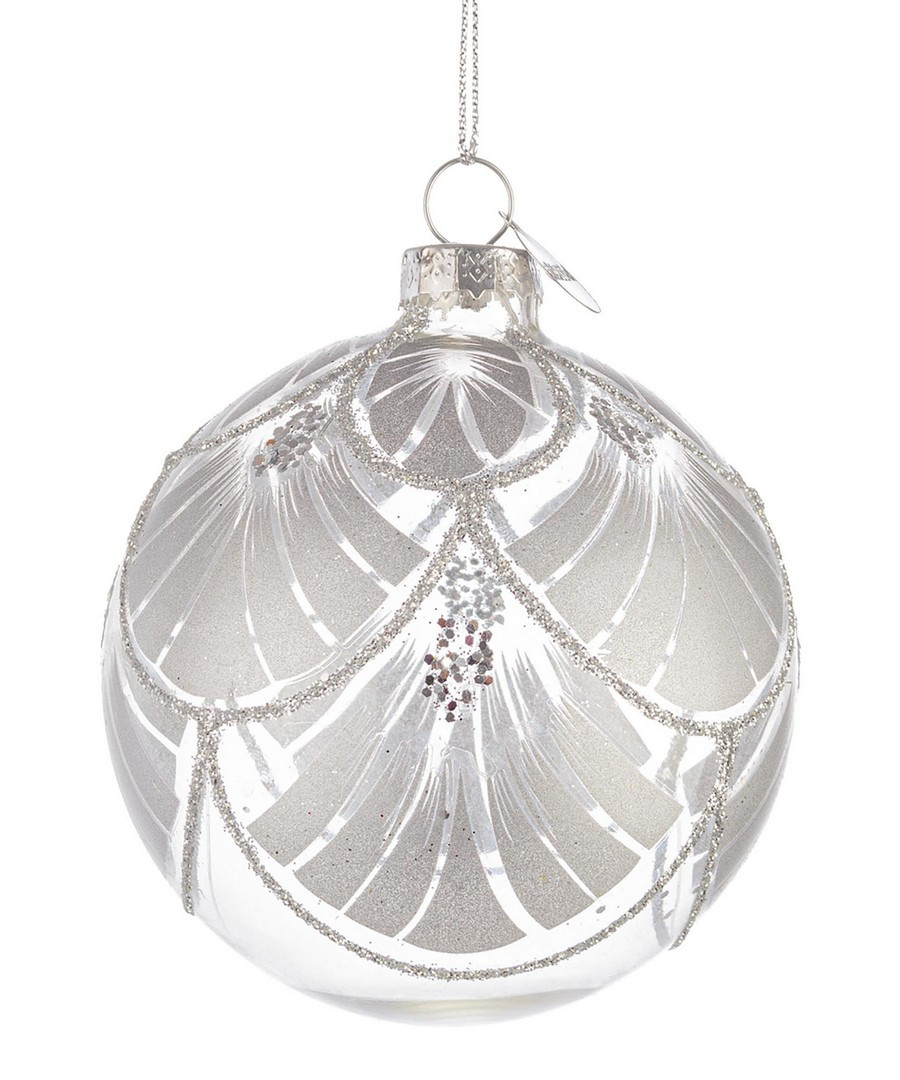 BIZZOTTO PALLA SFERA VETRO VOGUE TRASPARENTE-ARGENTO D80 BIZZOTTO PALLA SFERA VETRO VOGUE TRASPARENTE-ARGENTO D80