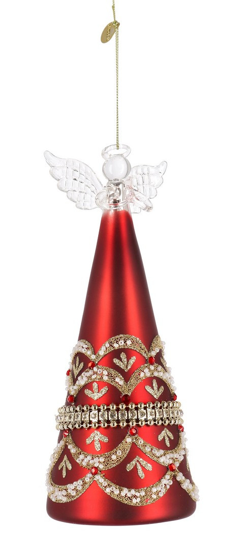 BIZZOTTO PENDAGLIO VETRO BELOVED ANGELO ROSSO BIZZOTTO PENDAGLIO VETRO BELOVED ANGELO ROSSO