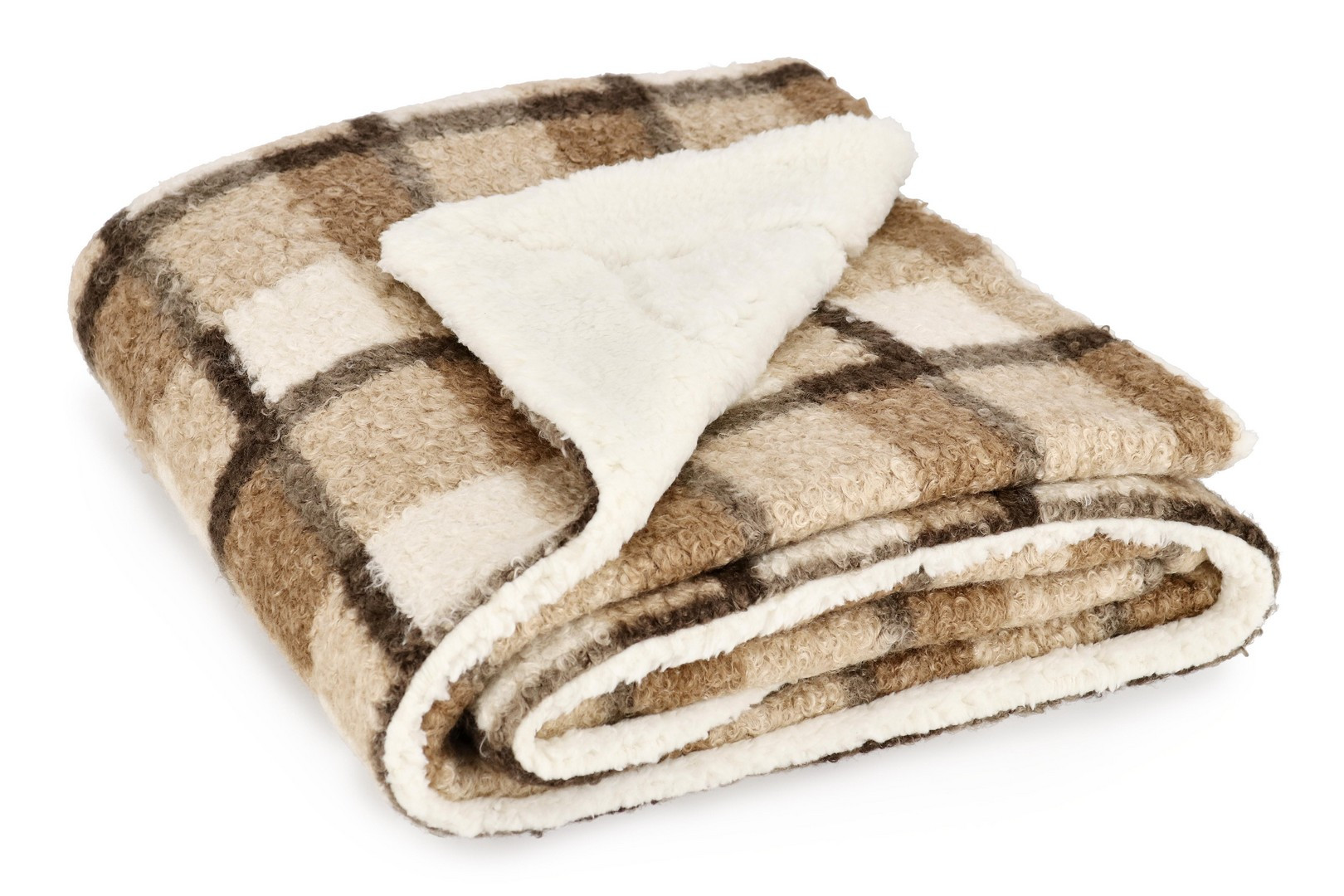 BIZZOTTO PLAID LAURENCE QUADRI MARRONE 130X160