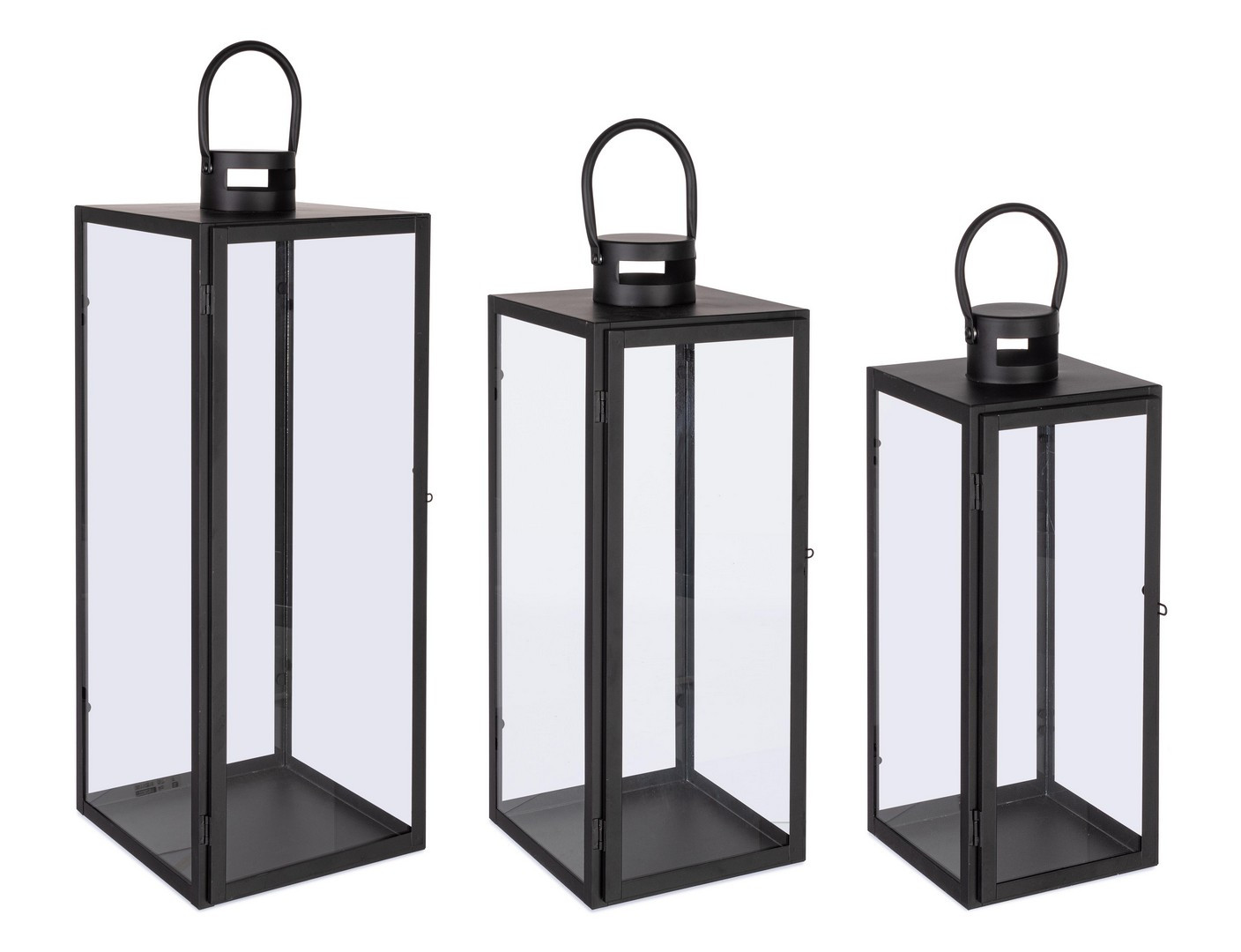 BIZZOTTO SET 3 LANTERNA LIOR NERO