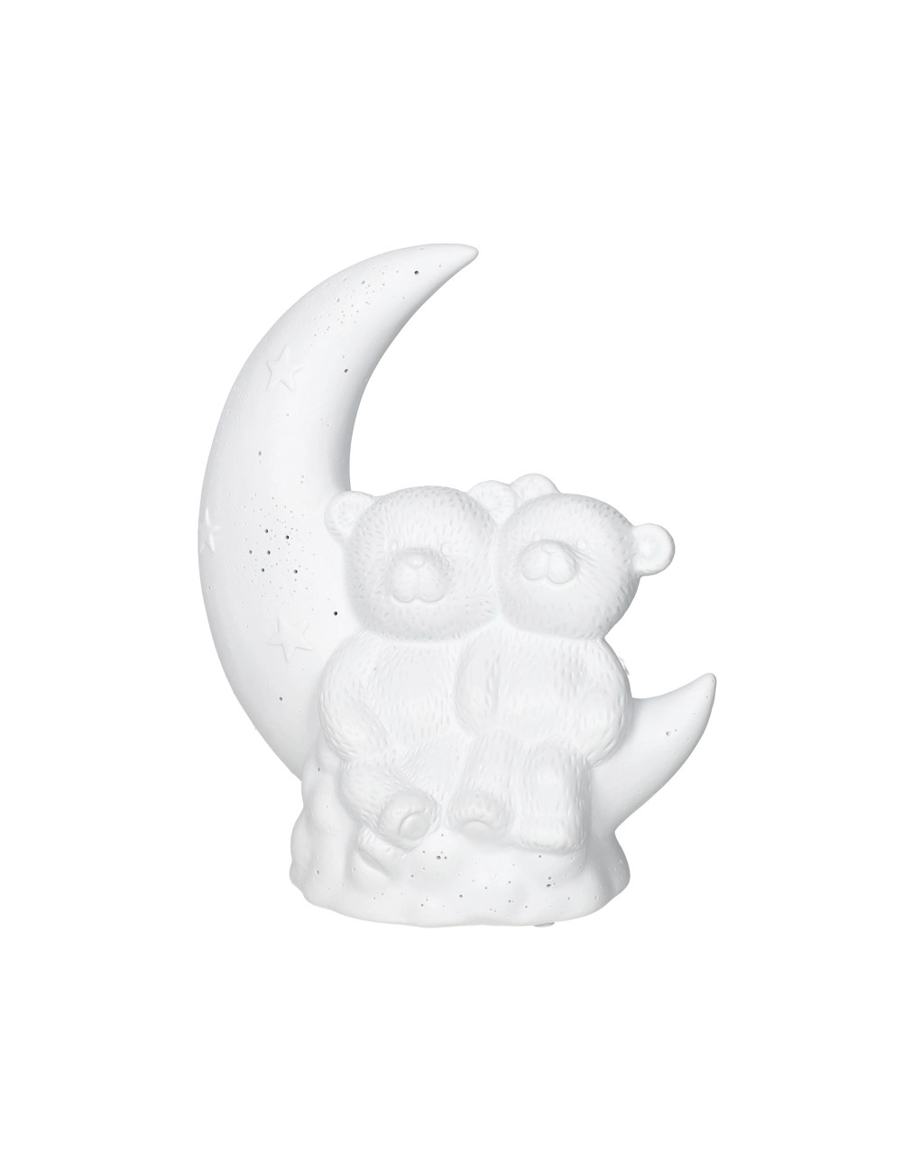 BRANDANI LAMPADA ORSETTI LUNARI PORCELLANA 23X28 H CM BRANDANI LAMPADA ORSETTI LUNARI PORCELLANA 23X28 H CM