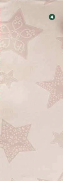 BRANDANI  Tovaglia Stelle Lurex 140X240 cm