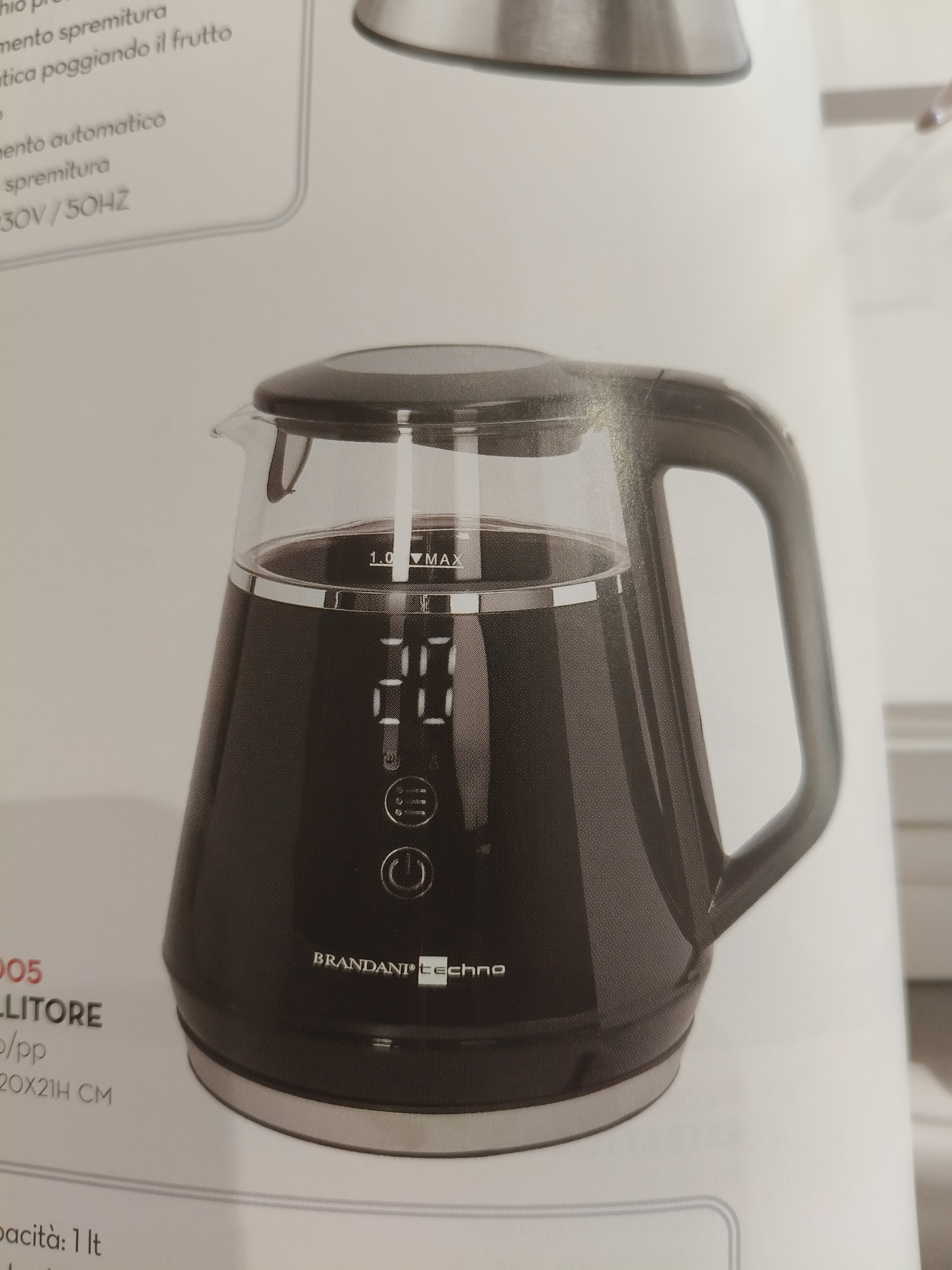 BRANDANI BOLLITORE ELETTRICO DIGITALE 1 LT