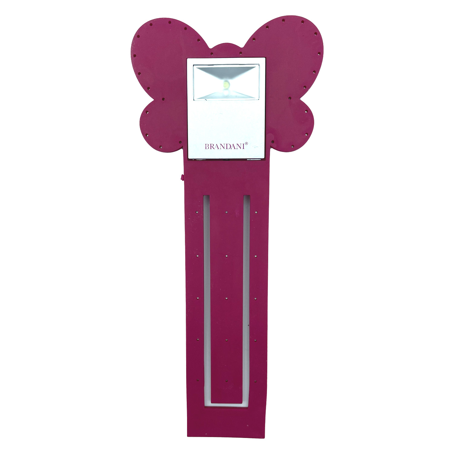 Brandani BookLight Segnalibro Luce Silicone Farfalla Fuxia