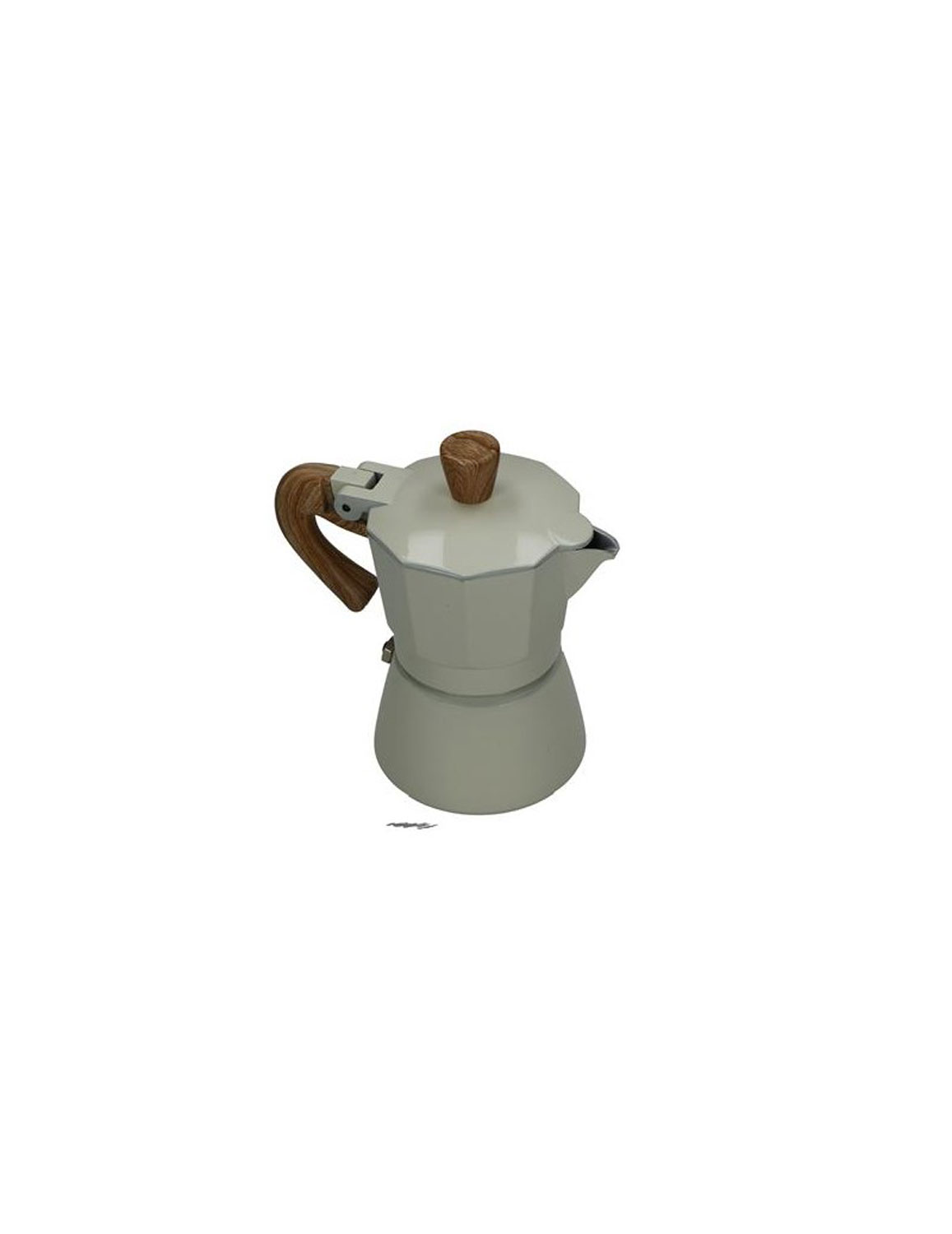 Brandani Caffettiera Natural Express 1 tazza Avorio Alluminio