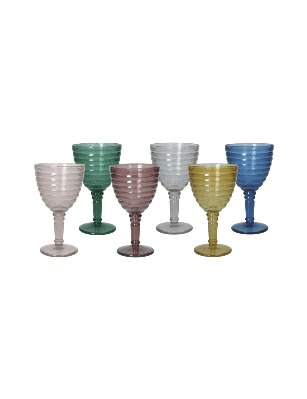 BRANDANI CALICE NEBULA COLORI ASSORTITI SET 6 PZ