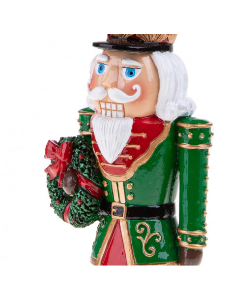 BRANDANI CARILLON LO SCHIACCIANOCI VERDE IN RESINA CON MUSICA E MOVIMENTO BRANDANI CARILLON LO SCHIACCIANOCI VERDE IN RESINA CON MUSICA E MOVIMENTO