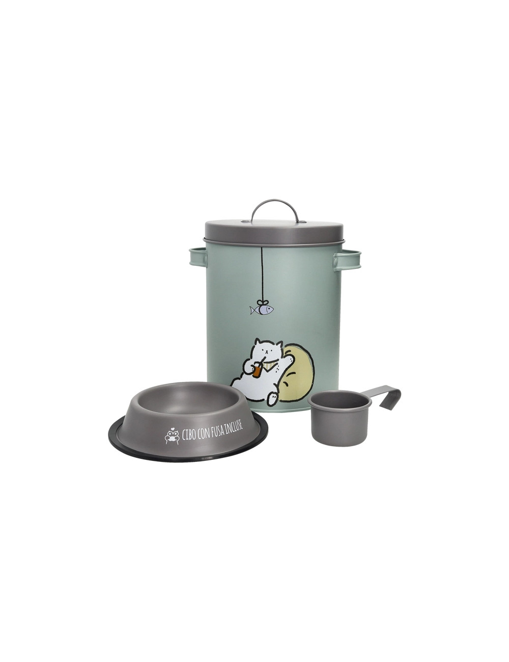 BRANDANI CONTENITORE PET CARTA DA ZUCCHERO E GRIGIO BRANDANI CONTENITORE PET CARTA DA ZUCCHERO E GRIGIO