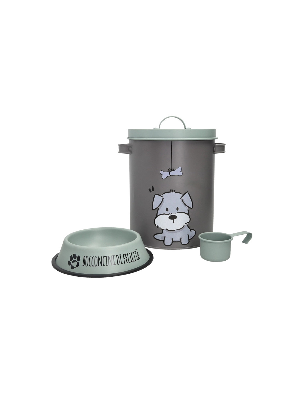 BRANDANI CONTENITORE PET GRIGIO C- CIOTOLA E MISURINO BRANDANI CONTENITORE PET GRIGIO C- CIOTOLA E MISURINO