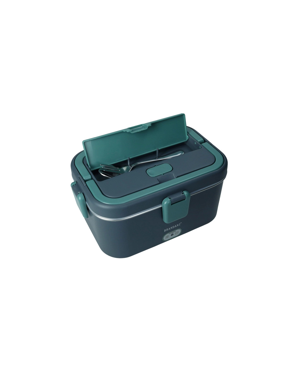 BRANDANI LUNCH BOX TERMICA BLU-VERDE PETROLIO C-POSATE E BORSA