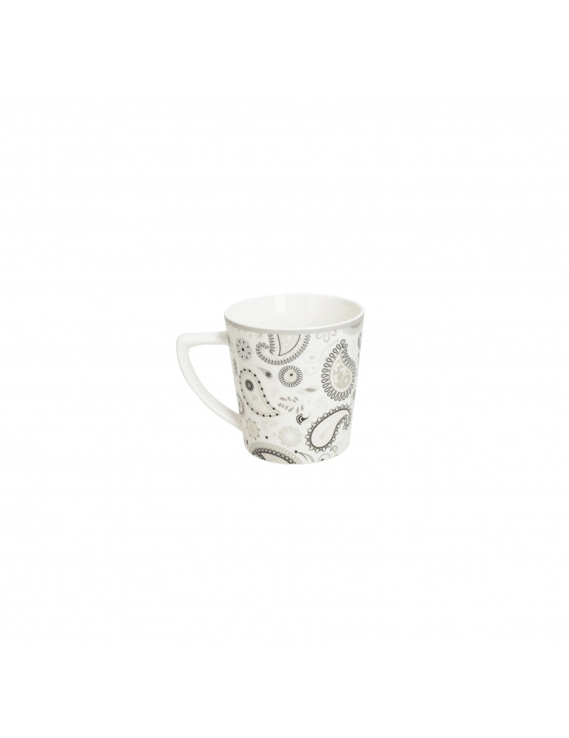 BRANDANI MUG DECORO SHANTI BIANCO NEW BONE CHINA