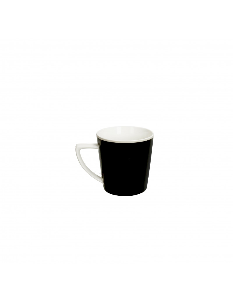 BRANDANI MUG SHANTI NERO NEW BONE CHINA