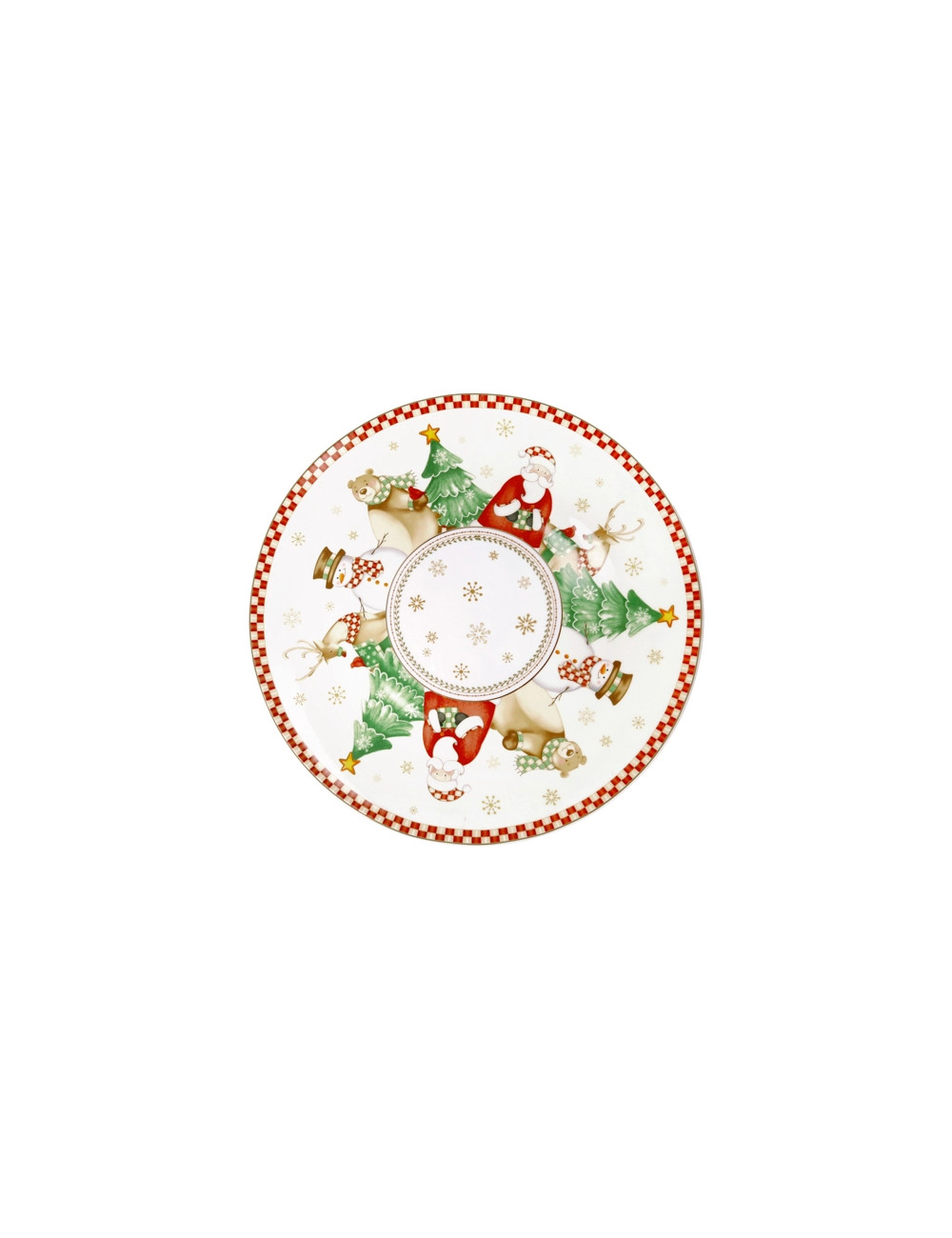 BRANDANI PIATTO PANETTONE NATALIZIO RACCONTI PORCELLANA 31 CM
