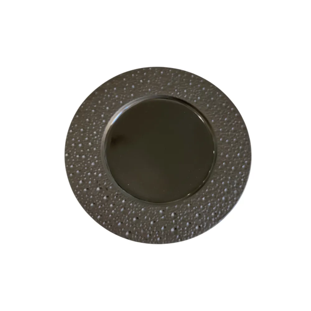 BRANDANI PIATTO PORTATA BOLLE NERO CM 33