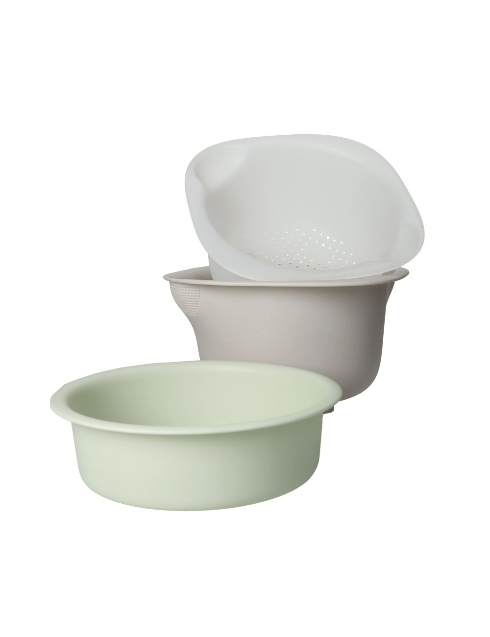 BRANDANI SETACCIO, SCOLAPASTA E SCODELLA 3 IN 1 PP-PA-ABS VERDE SALVIA