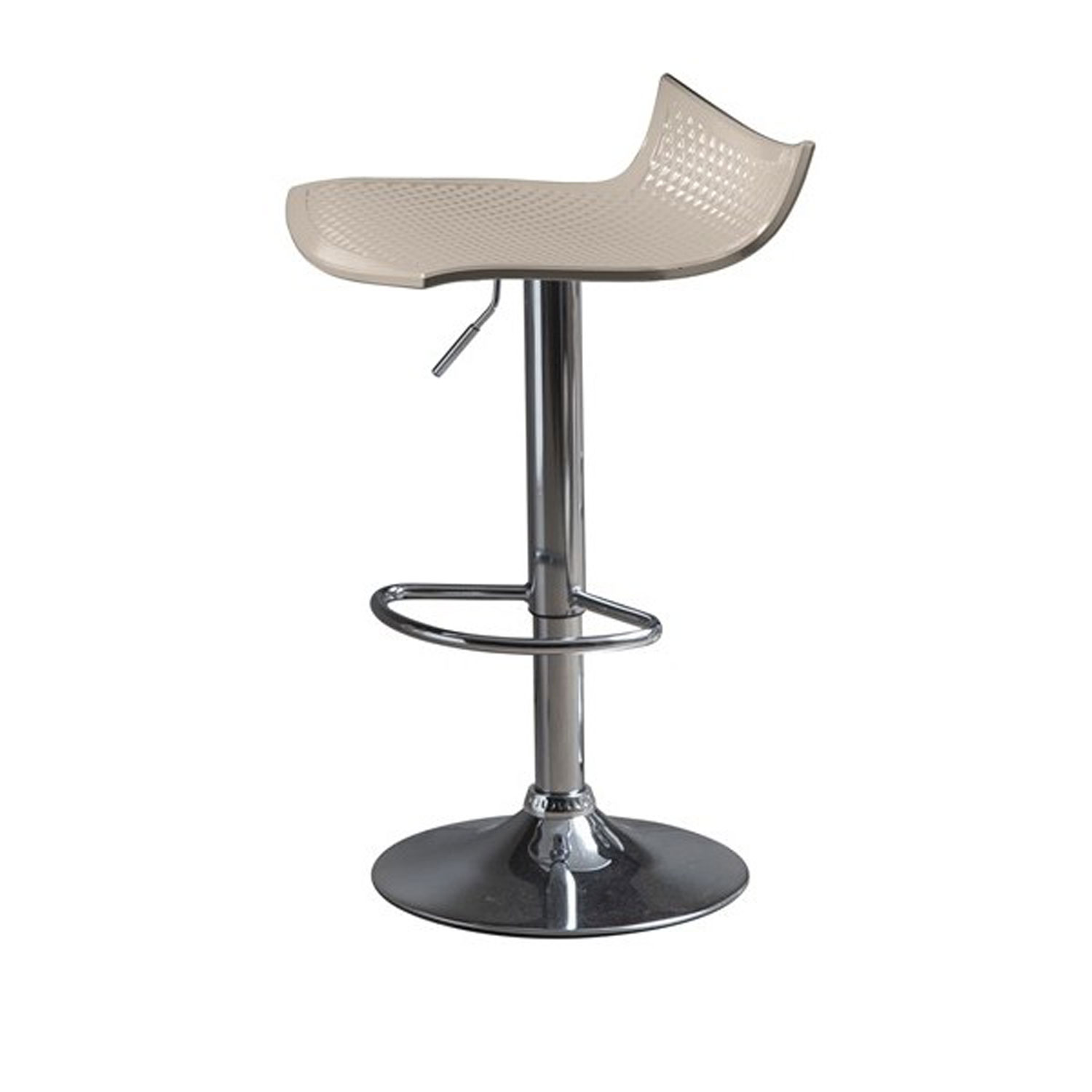 BRANDANI Sgabello Regolabile grigio-tortora  Abs Inox