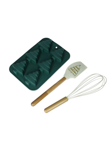 BRANDANI STAMPO BISCOTTI ALBERO DI NATALE VERDE C-FRUSTA E LECCAPENTOLA BRANDANI STAMPO BISCOTTI ALBERO DI NATALE VERDE C-FRUSTA E LECCAPENTOLA